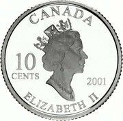 10 Cents - Elizabeth II Year of Volunteers obverse image