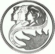 10 Cents - Elizabeth II Year of Volunteers, Canada, 2001 reverse image