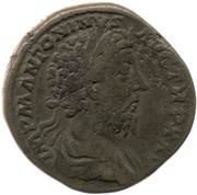 Sestertius - Marcus Aurelius FIDES EXERCITVVM COS III S C; Fides and Victory obverse image