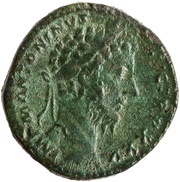 Sestertius - Marcus Aurelius PRIMI DECENNALES COS III S C obverse image