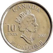 10 Cents - Elizabeth II Year of Volunteers obverse image
