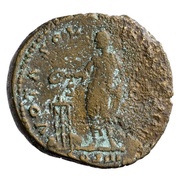 Sestertius - Marcus Aurelius VOTA SOL DECENN COS III S C, Rome, 170-171 reverse image