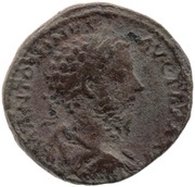 Sestertius - Marcus Aurelius GERMANIA SVBACTA IMP VI COS III S C; Germania obverse image