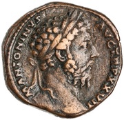Sestertius - Marcus Aurelius GERMANICO AVG IMP VI COS III S C obverse image
