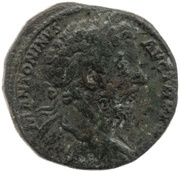 Sestertius - Marcus Aurelius GERMANICO AVG IMP VI COS III S C obverse image