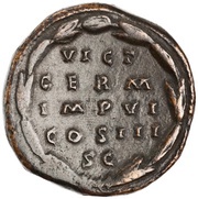 Sestertius - Marcus Aurelius VICT GER (A) IMP VI COS III S C, Rome, 172-173 reverse image