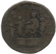 Sestertius - Commodus LIBERALITAS AVG S C, Rome, 172-173 reverse image
