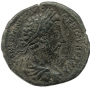 Sestertius - Marcus Aurelius LIBERALITAS AVG VI IMP VII COS III S C; Liberalitas obverse image
