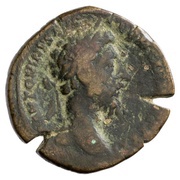 Sestertius - Marcus Aurelius LIBERALITAS AVG VII IMP VII COS III S C; Liberalitas obverse image