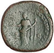 Sestertius - Marcus Aurelius CLEMENTIA AVG TR P XXX IMP VIII COS III S C; Clementia, Rome, 175-176 reverse image