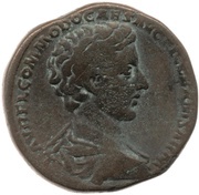Sestertius - Commodus PIETAS AVG S C obverse image