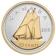 10 Cents - Elizabeth II The Bluenose reverse image