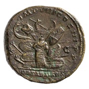 Sestertius - Marcus Aurelius IMP VIII COS III P P DE SARMATIS S C, Rome, 176-177 reverse image
