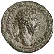 Sestertius - Marcus Aurelius LIBERALITAS AVG VII IMP VIII COS III P P S C; Liberalitas obverse image