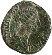 Sestertius - Faustina the Younger AETERNITAS S C; Aeternitas obverse image