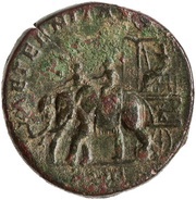 Sestertius - Faustina the Younger AETERNITAS S C, Rome, 176-180 reverse image