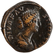 Sestertius - Faustina the Younger CONSECRATIO S C obverse image