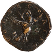 Sestertius - Faustina the Younger CONSECRATIO S C, Rome, 176-180 reverse image