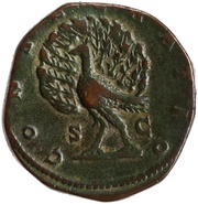 Sestertius - Faustina the Younger CONSECRATIO S C, Rome, 176-180 reverse image