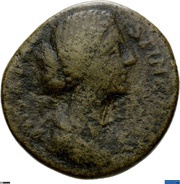 Sestertius - Faustina the Younger CONSECRATIO S C obverse image