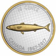 10 Cents - Elizabeth II 5 Oz. Silver 1967 10 cent, Canada, 2017 reverse image