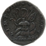Sestertius - Marcus Aurelius IMP VIIII COS III P P S C DE SARMATIS, Rome, 177 reverse image