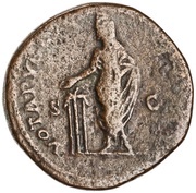 Sestertius - Marcus Aurelius VOTA PVBLICA IMP VIIII COS III P P S C, Rome, 177 reverse image