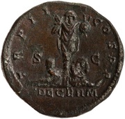 Sestertius - Commodus TR P II COS S C DE GERM, Rome, 177 reverse image