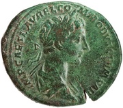 Sestertius - Commodus TR P II COS S C DE SARM obverse image