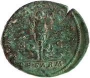 Sestertius - Commodus TR P II COS S C DE SARM, Rome, 177 reverse image