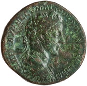 Sestertius - Commodus TR P II COS P P S C DE GERM obverse image