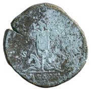 Sestertius - Commodus TR P II COS P P S C DE SARM, Rome, 177 reverse image