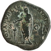 Sestertius - Commodus TR P II IMP II COS P P S C VOTA PVBLICA, Rome, 177 reverse image