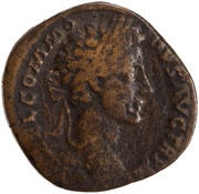 Sestertius - Commodus LIBERTAS AVG IMP II COS P P S C; Libertas obverse image