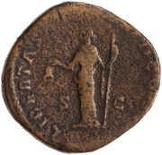 Sestertius - Commodus LIBERTAS AVG IMP II COS P P S C; Libertas, Rome, 178 reverse image