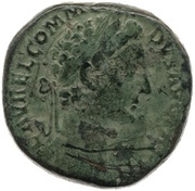 Sestertius - Commodus VOTA PVBLICA IMP II COS P P S C obverse image