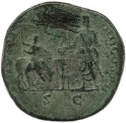 Sestertius - Commodus VOTA PVBLICA IMP II COS P P S C, Rome, 178 reverse image