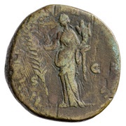 Sestertius - Crispina HILARITAS S C; Hilaritas, Rome, 178-191 reverse image