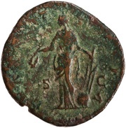 Sestertius - Crispina LAETITIA S C; Laetitia, Rome, 178-191 reverse image