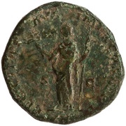 Sestertius - Marcus Aurelius FELICITAS AVG IMP X COS III P P S C; Felicitas, Rome, 179 reverse image
