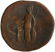 Sestertius - Commodus IMP III COS II P P S C; Minerva, Rome, 179 reverse image