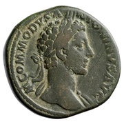 Sestertius - Commodus TR P V IMP IIII COS II P P S C obverse image