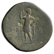 Sestertius - Commodus TR P V IMP IIII COS II P P S C, Rome, 180 reverse image
