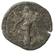 Sestertius - Commodus PROV DEOR TR P V IMP IIII COS II P P S C; Providentia, Rome, 180 reverse image