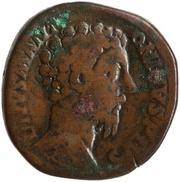 Sestertius - Marcus Aurelius Divus CONSECRATIO S C obverse image