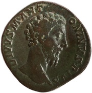 Sestertius - Marcus Aurelius Divus CONSECRATIO S C obverse image