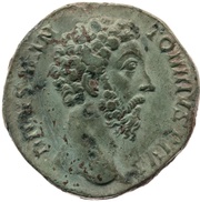 Sestertius - Marcus Aurelius Divus CONSECRATIO S C obverse image