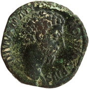 Sestertius - Marcus Aurelius Divus CONSECRATIO S C obverse image