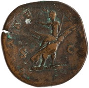 Sestertius - Marcus Aurelius Divus CONSECRATIO S C, Rome, 180 reverse image