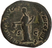 Sestertius - Commodus LIBERTAS AVG TR P VI IMP IIII COS III P P S C; Libertas, Rome, 181 reverse image